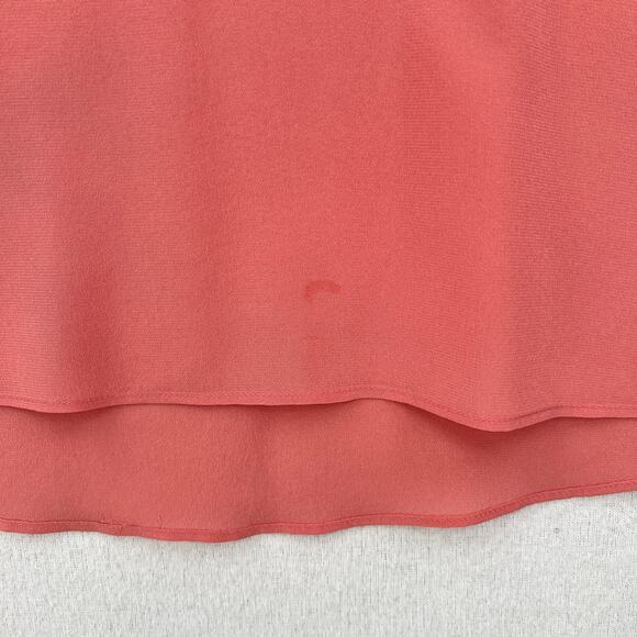 CAMI NYC Racer Silk Camisole Tank Womens XS Peach Pink Lace Trim Spaghetti Strap - Picture 11 of 13